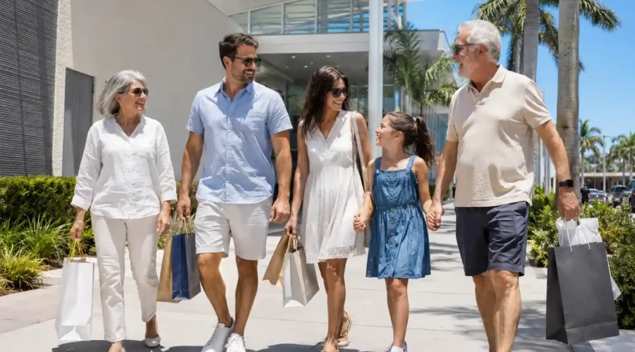Pegue o ônibus 120 até a estação de transporte central em Miami. De lá, pegue o ônibus 11 para Sawgrass Mills.